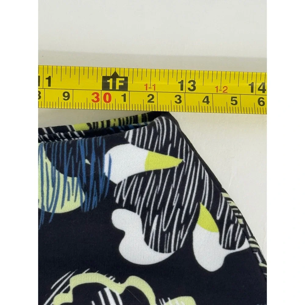 Marika Womens Athletic Skort Navy Blue Lime Green Floral Tennis Golf Mini Sz M‎